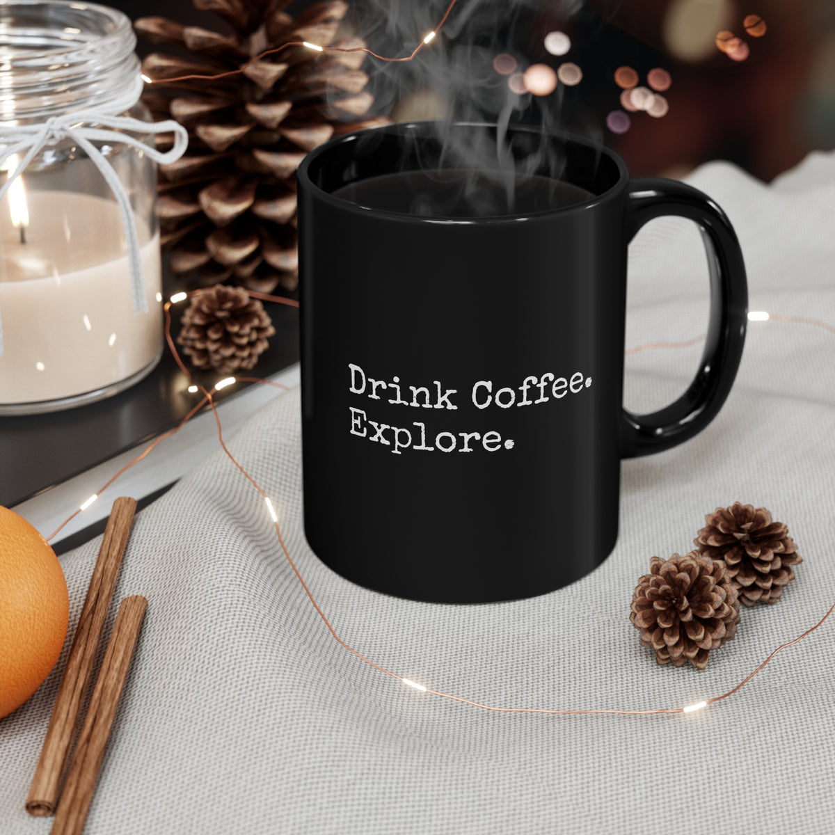 Blueroot Coffee Logo 11oz Black Mug