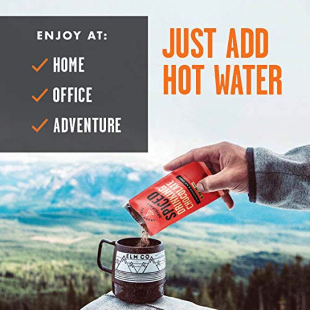 Cinnamon Chili Organic Dark Hot Chocolate, Single Serving