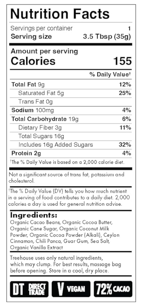Cinnamon Chili Organic Dark Hot Chocolate, Single Serving
