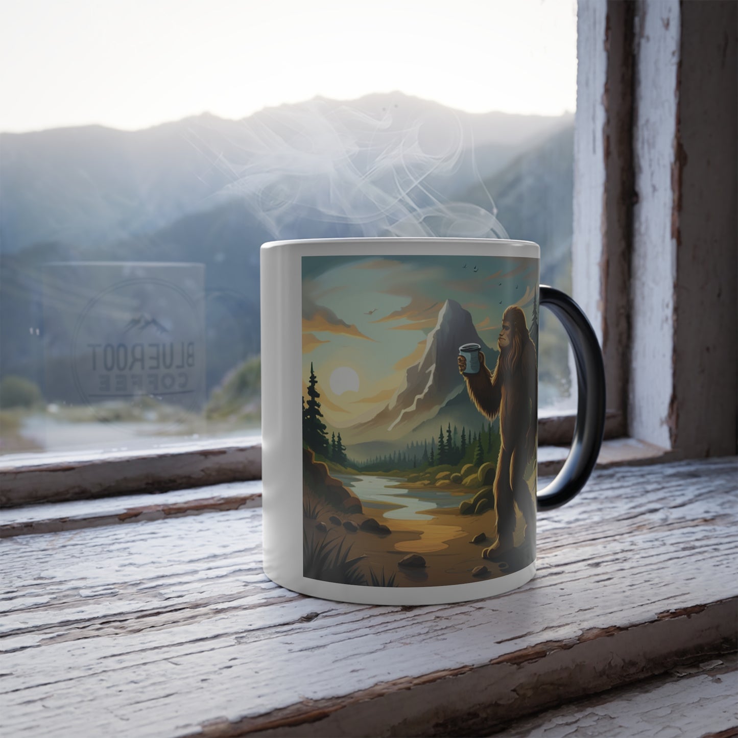 SASQUATCH JOE, Color Changing Mug, 11oz
