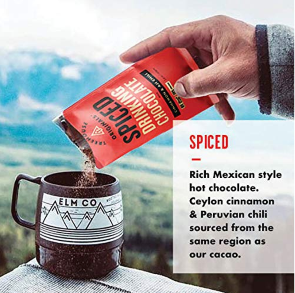 Cinnamon Chili Organic Dark Hot Chocolate, Single Serving