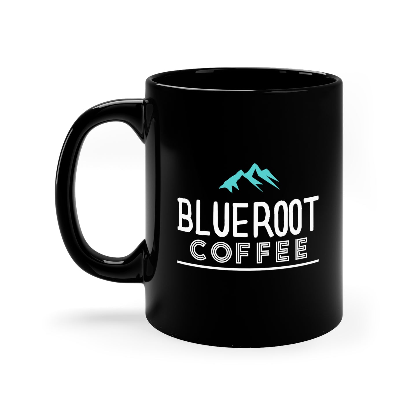 Blueroot Coffee Logo 11oz Black Mug