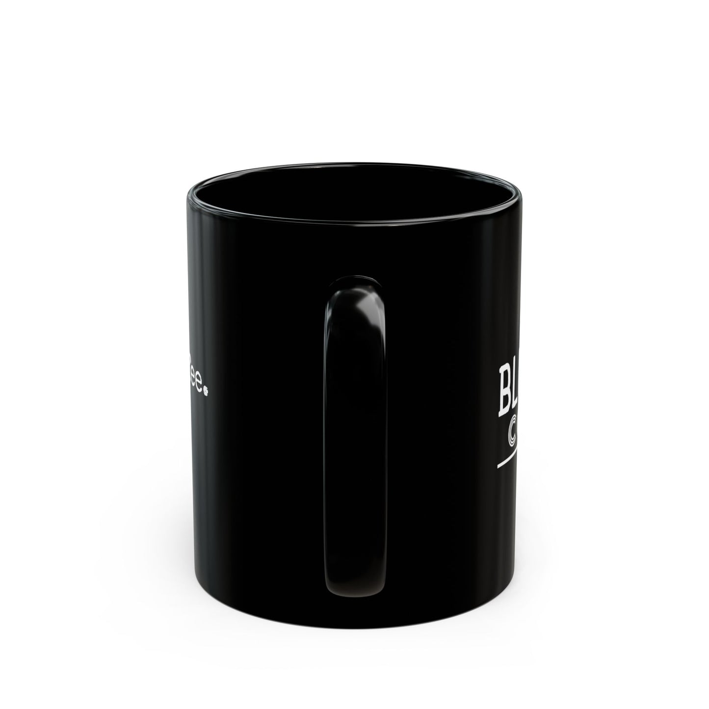 Drink Coffee. Explore. — Black Ceramic Coffee Mug